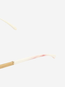 Chanel Gold aviator sunglasses