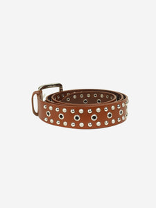 Isabel Marant Brown studded belt