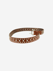 Isabel Marant Brown studded belt