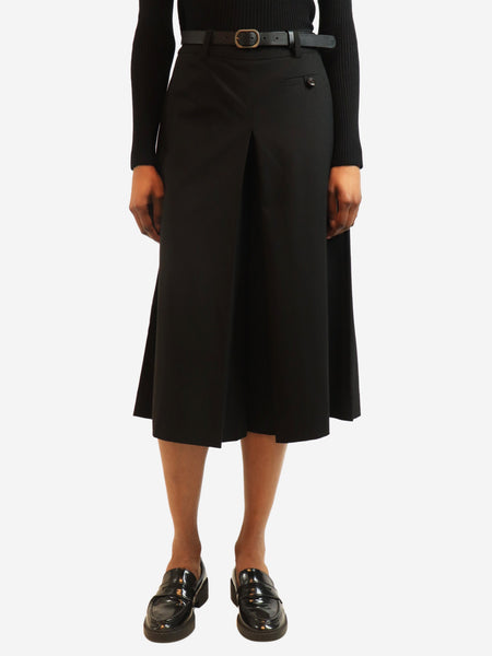 Black belted cullottes - size UK 6 product image
