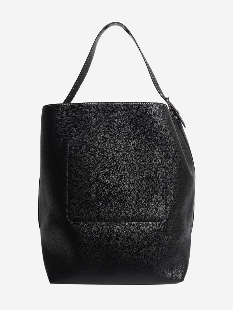 Black large leather shoulder bag Cross-body Bags Toteme 