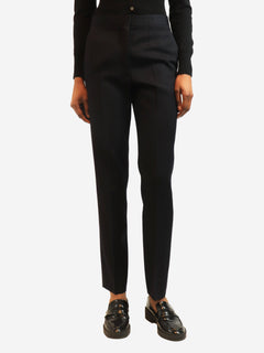 Navy tailored wool trousers - size UK 6 Trousers Jil Sander 