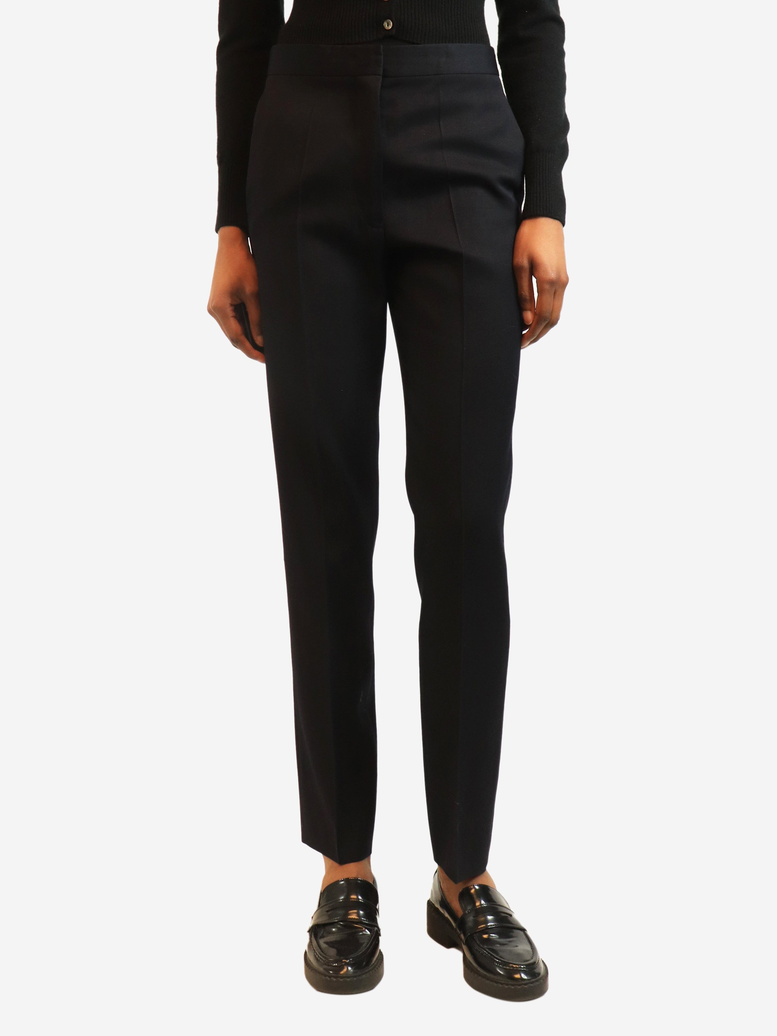 Navy tailored wool trousers - size UK 6 Trousers Jil Sander 
