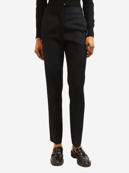 Navy tailored wool trousers - size UK 6 product image