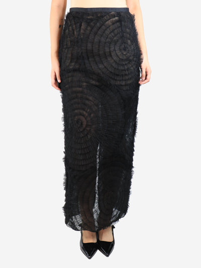 Black mesh skirt - size UK 12 Scarves Huishan Zhang 