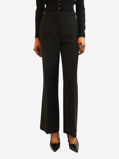 Black pleated wool trousers - size UK 6 Trousers Loewe 