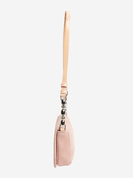 Pink vintage 2000 Malice suede shoulder bag alternate image