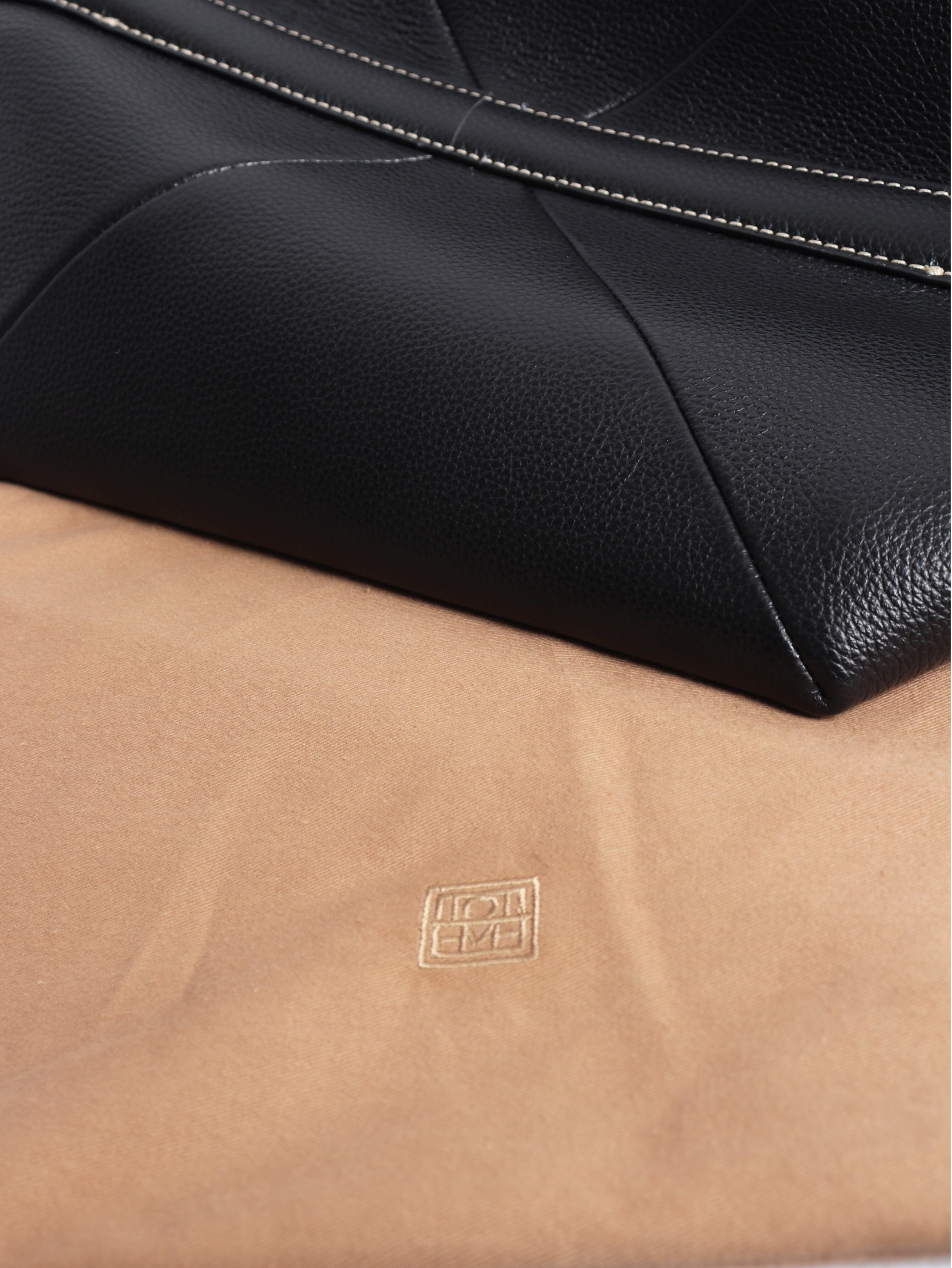 Black large leather shoulder bag Cross-body Bags Toteme 