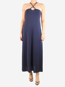 Eres Purple halterneck midi dress - size M