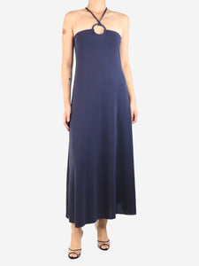 Eres Purple halterneck midi dress - size M