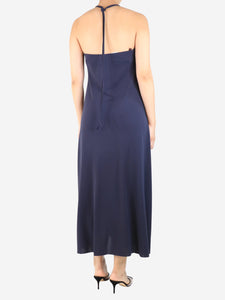 Eres Purple halterneck midi dress - size M