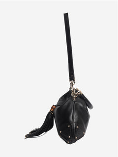Black Indy leather 2way bag