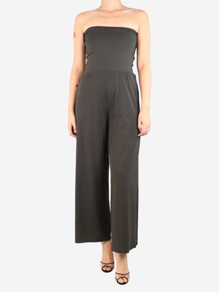 Brown high-waisted trousers - size M product image