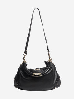 Black Indy leather 2way bag