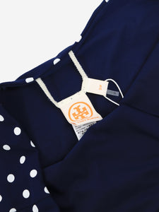 Tory Burch Navy blue polka dot two-piece bikini set - size S