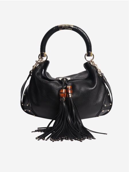 Black Indy leather 2way bag product image