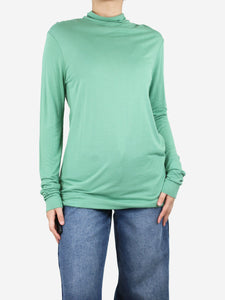 Dries Van Noten Green high-neck top - size L