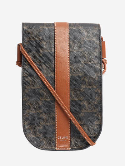 Celine Brown Triomphe phone pouch Shoulder bags Celine 