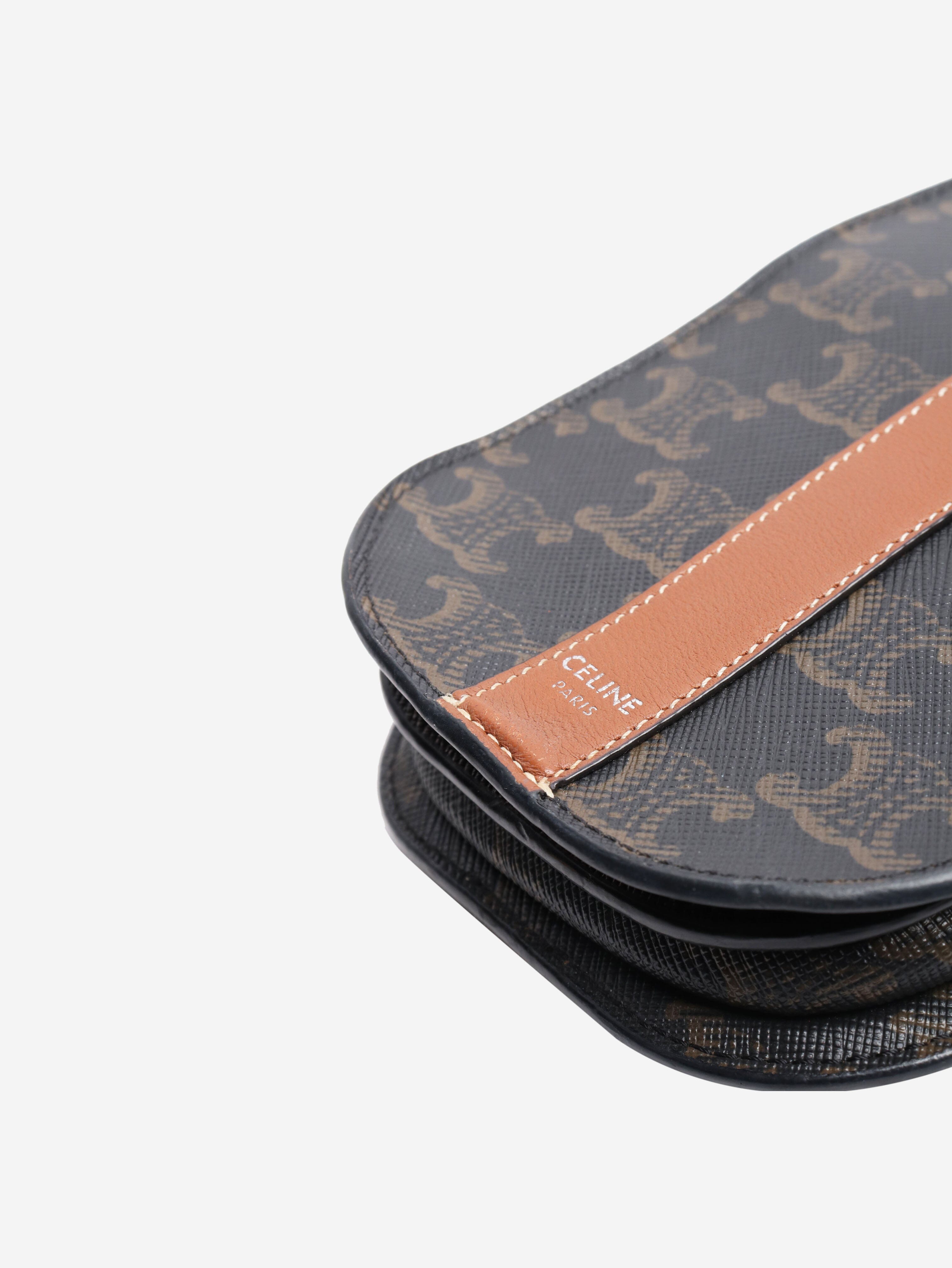Celine Brown Triomphe phone pouch Shoulder bags Celine 
