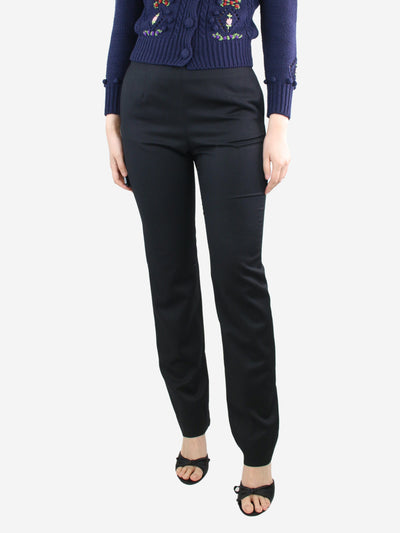 Black slim-fit wool trousers - size UK 12 Trousers MM6 Maison Margiela 
