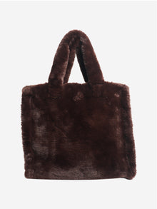 Brown faux fur bag Bags Stand Studio 
