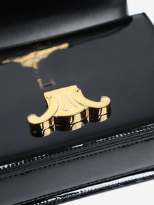 Celine Black Teen Garance patent shoulder bag