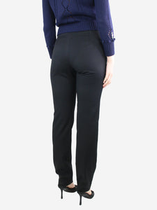 MM6 Maison Margiela Black slim-fit wool trousers - size UK 12