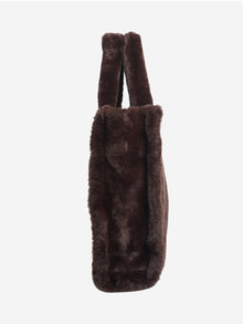 Brown faux fur bag Bags Stand Studio 