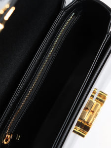 Celine Black Teen Garance patent shoulder bag