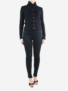 Black elasticated trousers - size UK 12 Trousers Dolce & Gabbana 