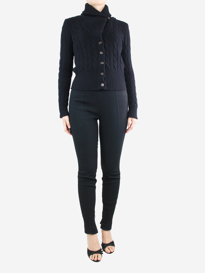 Black elasticated trousers - size UK 12 Trousers Dolce & Gabbana 