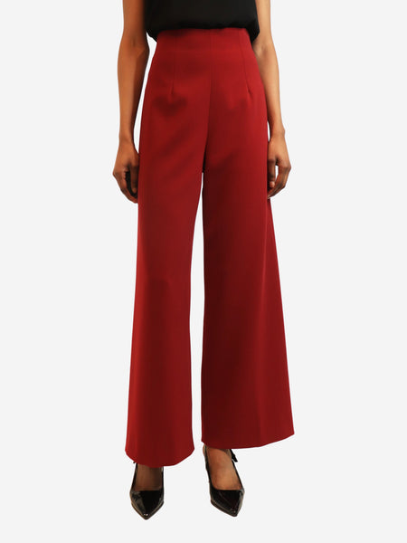 Red wide-leg trousers - size UK 8 product image