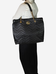 Gucci Black large Marmont leather tote