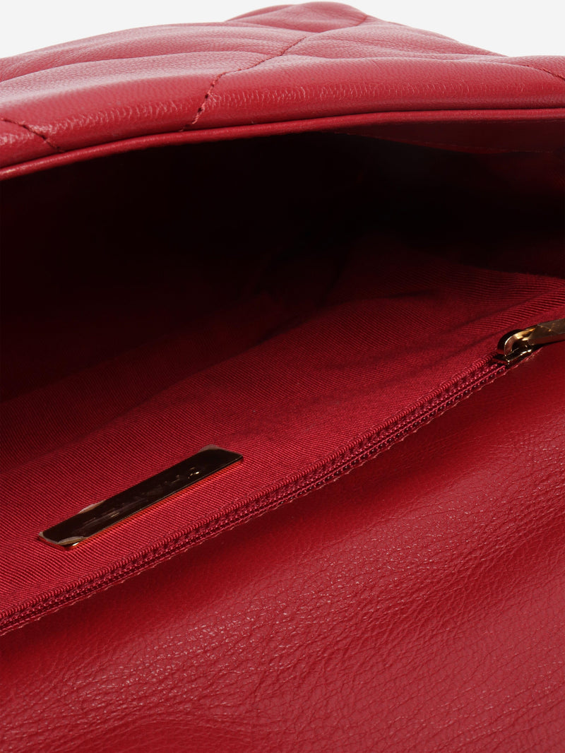 Red 2022 19 lambskin quilted shoulder bag Shoulder bags Chanel 