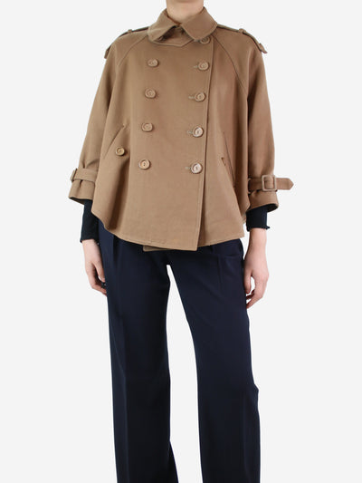 Brown button-up cape - size UK 10 Coats & Jackets Stella McCartney 