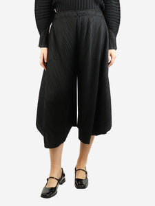 Pleats Please Black pleated balloon trousers - size UK 10