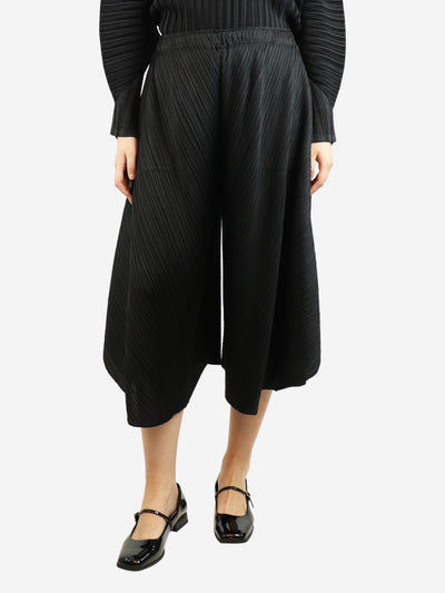 Black pleated balloon trousers - size UK 10 Trousers Pleats Please 