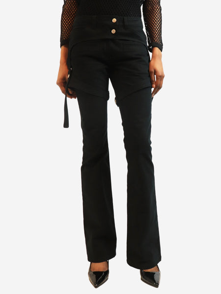 Black utility trousers - size UK 8 product image