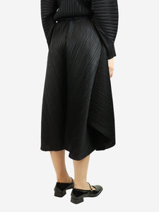 Pleats Please Black pleated balloon trousers - size UK 10