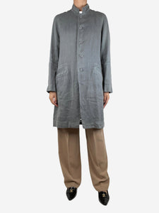 Casey Vidalenc Grey linen coat - size L