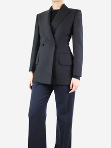 Khaite Black wool-blend blazer - size XS