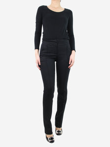 Celine Black tailored trousers - size UK 8