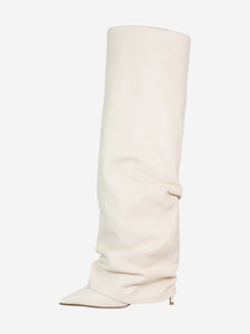Le Silla Cream leather knee-high boots - size EU 38
