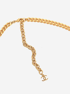 Chanel Gold chain diamante necklace