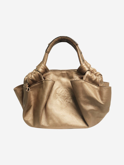 Gold Nappa Aire handbag Top Handle Bags Loewe 