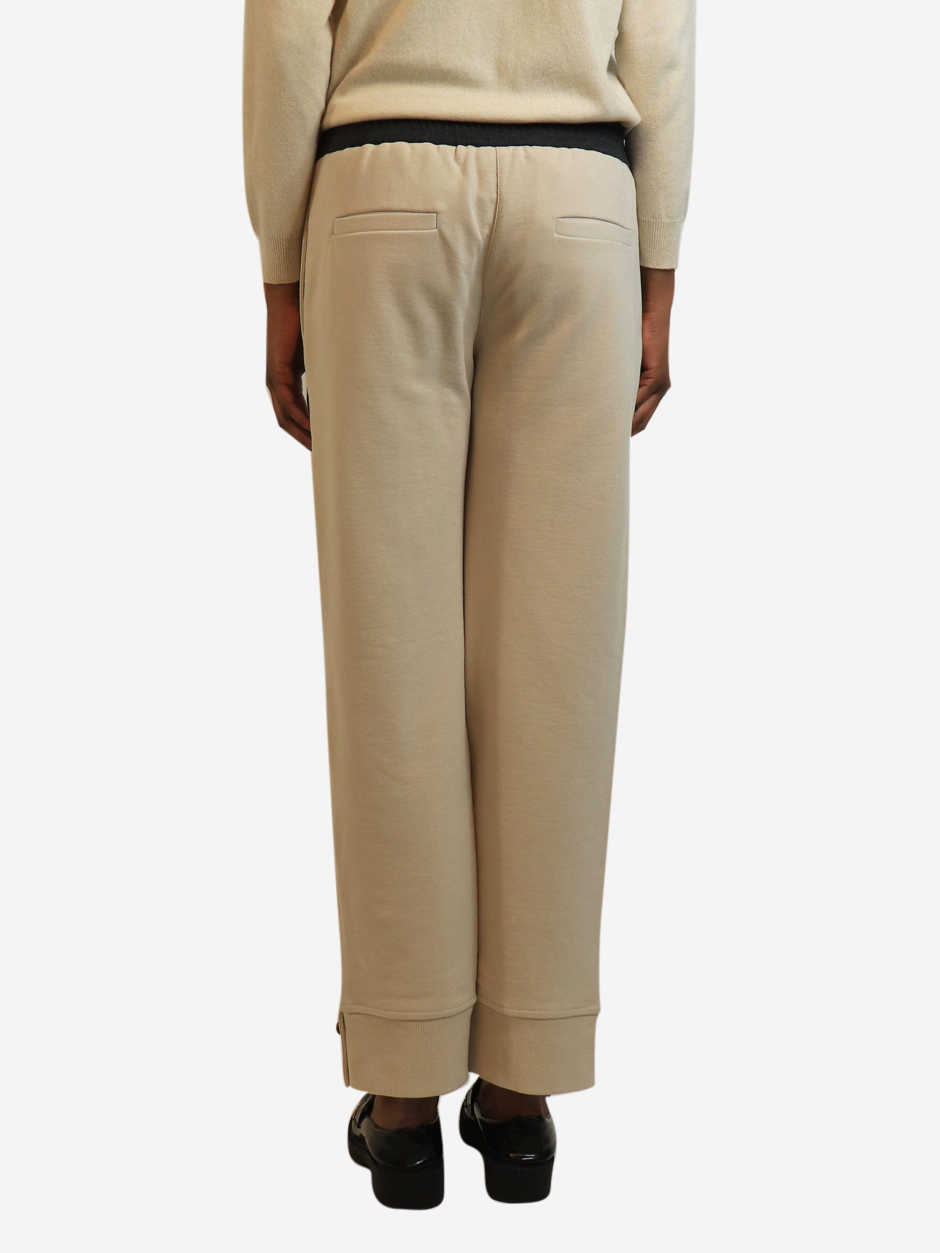 Neutral cuffed joggers - size S Trousers Brunello Cucinelli 