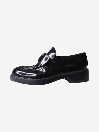 Black branded loafers - size EU 39.5 Flat Shoes Prada 
