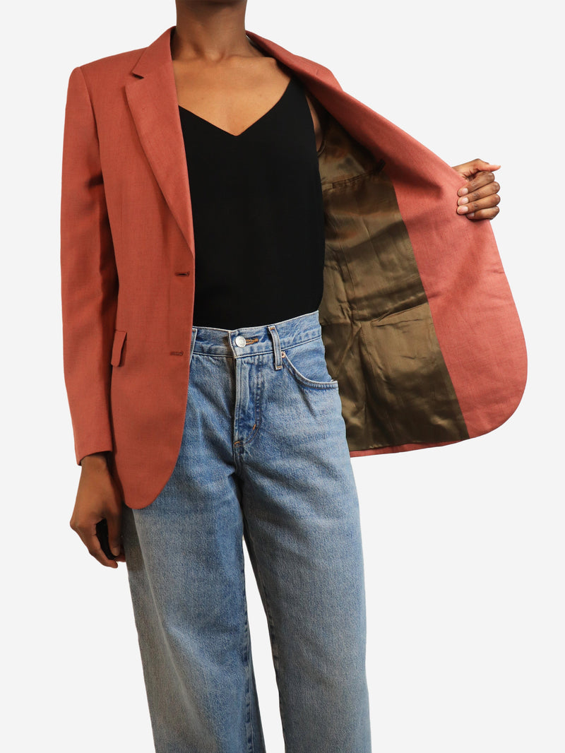 Dusty pink linen blazer - size S Coats & Jackets Gucci 