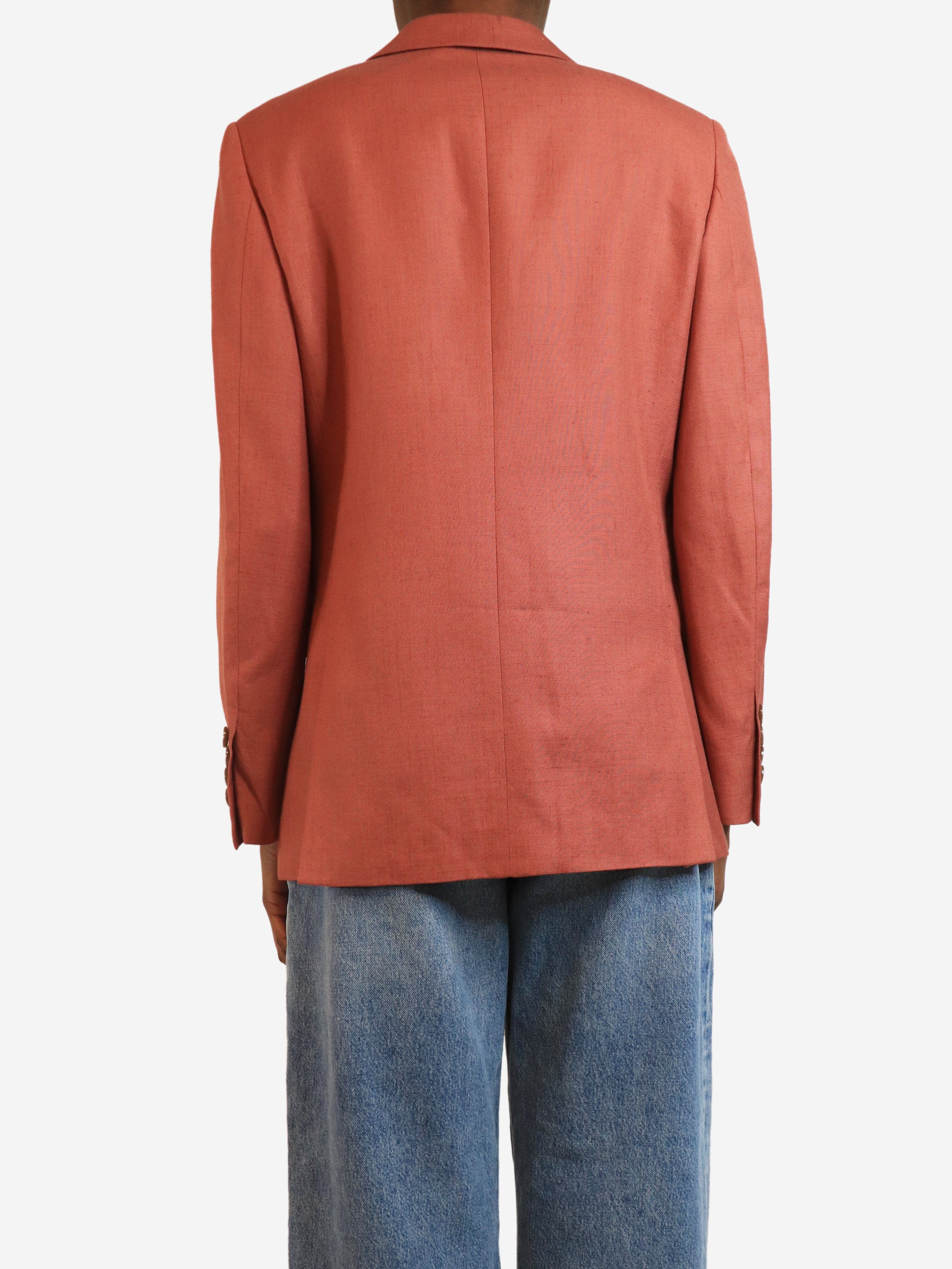Dusty pink linen blazer - size S Coats & Jackets Gucci 