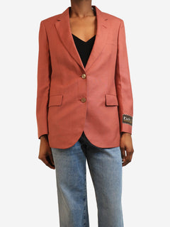Dusty pink linen blazer - size S Coats & Jackets Gucci 